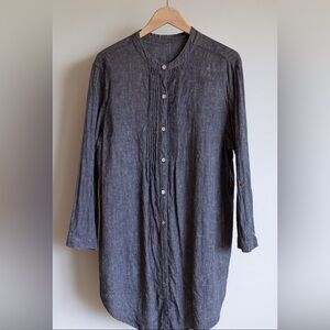 J. Jill Women's Gray Lightweight Shirt Jacket 2X